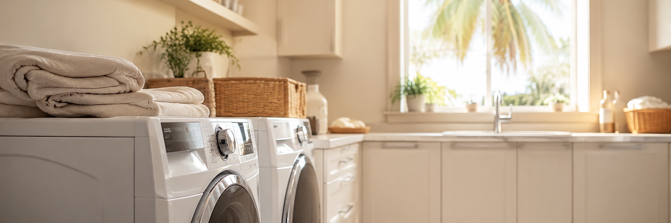 Technician inspecting an open dishwasher in a Naples kitchen